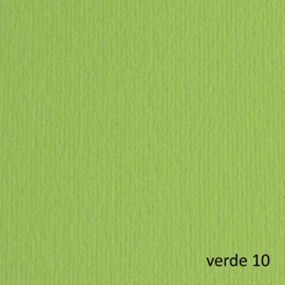 Immagine di Blister 10 Fogli Cartoncino 70x100cm Verde Pisello 110 Fabriano Elle Erre 220gr [46470110]