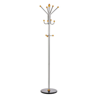 Immagine di Appendiabiti - 11 pomelli - 185x40 cm - argento - Alco [U702804]