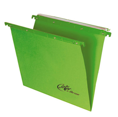 Immagine di Cartella sospesa Joker - cassetto - interasse 33 cm - fondo V - verde - Bertesi [400/330 Link-A6]