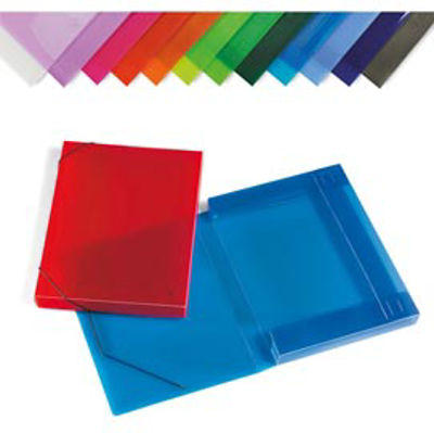 Immagine di CARTELLINA 3 LEMBI C/ELASTICO PVC D.3CM COPRENTE LEBEZ [2532]
