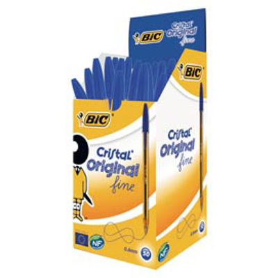 Immagine di PENNA A SFERA  CRISTAL® BIC F BLU [872730]