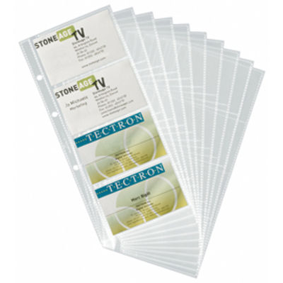 Immagine di SET 10 BUSTE PER 80 BIGLIETTI VISITA 90 x 230 MM VISIFIX DURABLE [2387-19]