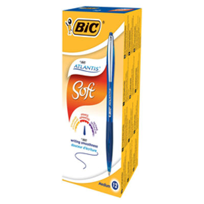 Immagine di PENNA SFERA SCATTO BICATLANTIS PREMIUM clip metal 1,0MM BLU [902132]
