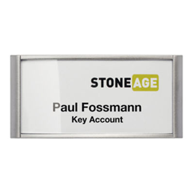 Immagine di Portanome Classic con magnete - 3,4 x 7,4 cm - Durable - conf. 10 pezzi [8542-23]