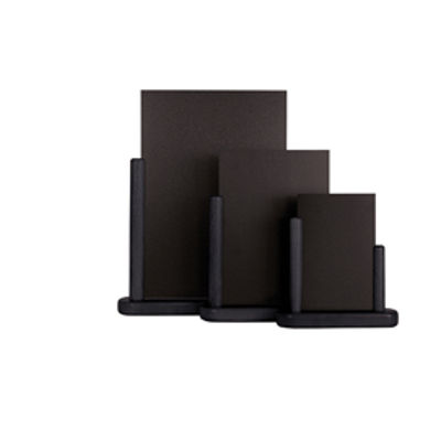 Immagine di LAVAGNA DA TAVOLO NERO A5-20x23x6cm ELEGANT Securit [ELE-BL-ME]