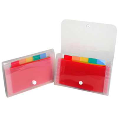 Immagine di Classificatore Crystal - 6 tasche - PP - 11x18 cm - Exacompta [55498E]
