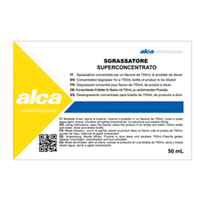 Immagine di Sgrassatore Superconcentrato Linea Monodose - superprofumato - Alca - bustina da 50 ml [ALC1038]