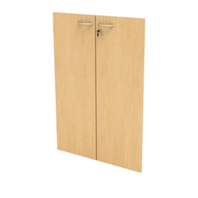 Immagine di Coppia ante Easy - in melaminico - per mobile medio - 80x115 cm - spessore 18 mm - faggio - Artexport [60069M_6]