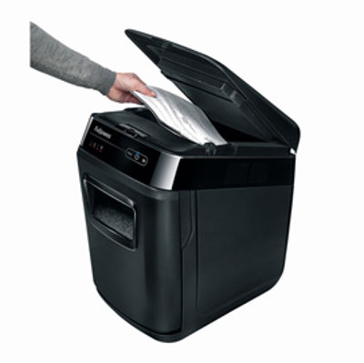 Immagine di Distruggidocumenti AutoMax 200C - frammenti - 32Litri - Fellowes [4653602-99]