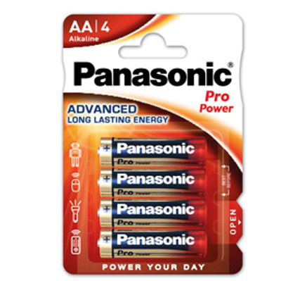 Immagine di BLISTER 4 STILO LR6 PRO POWER AA PANASONIC [C100006]