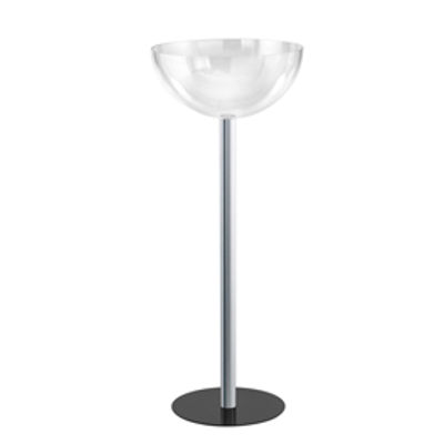 Immagine di Espositore da terra con 1 semisfera contenitore - D 50 cm - altezza 96 cm - Tecnostyl [SPH401/F50]