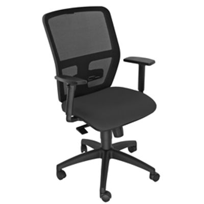 Immagine di Seduta operativa ergonomica Kemper A - braccioli regolabili - nero - Unsit [KMA/BR2D/EN]