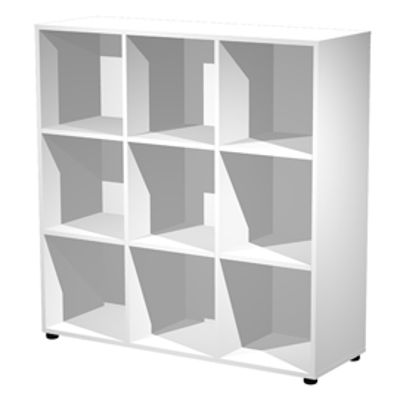 Immagine di Contenitore Maxi Rainbow - 9 caselle a giorno - 119x40x120,6 cm - bianco - Artexport [9MAXM/A/B-3]