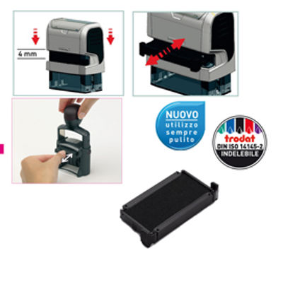 Immagine di TAMPONE 6-4910 NERO TRODAT [TR5740-B]