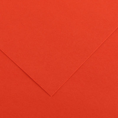 Immagine di Foglio Colorline - 70x100 cm - 220 gr - rosso vivo - Canson [200041200]