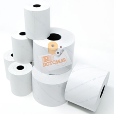 Immagine di Rotooi per biliancia -  60mm x 90mt - diametro esterno 88mm - 55gr -  carta termica BPA free [FSBTFBPA60090]