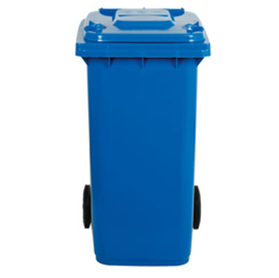 Immagine di Bidone carrellato - 48x55x93 cm - 120 L - blu - Mobil Plastic [1/120/5-BLB]