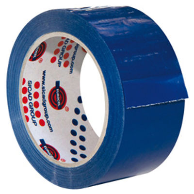 Immagine di Nastro adesivo 350 - 50 mm x 66 m - PVC - blu - Eurocell [000901366]