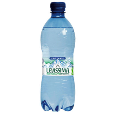 Immagine di Acqua frizzante - PET 100% riciclabile - bottiglia da 500 ml - Levissima [4904755]
