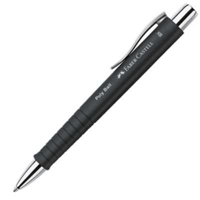 Immagine di Penna a sfera Poly Ball - Punta 0,7mm - fusto nero - Faber-Castell [241153]