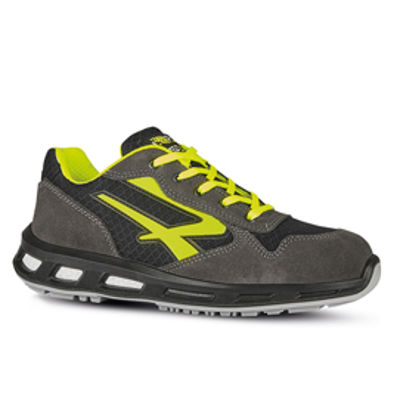 Immagine di Calzatura di sicurezza Yellow S1P SRC - nylon/pelle scamosciata - grigio/giallo - taglia 41 - U-Power [RL20386-41]
