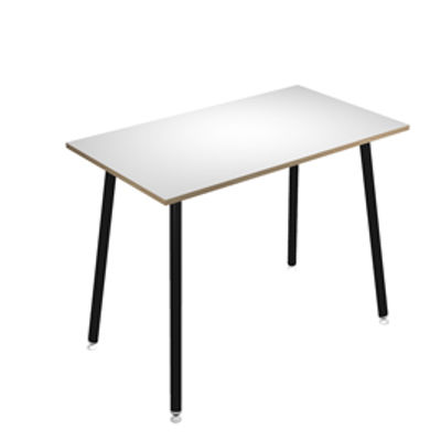 Immagine di Tavolo alto Skinny Metal - 180 x 80 x H 105 cm - nero / bianco - Artexport [6405-DJC-3C-AQ]