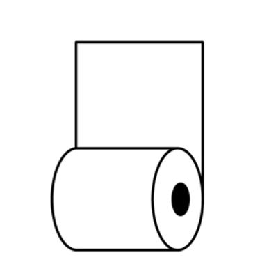 Immagine di Rotolo per distributori self service - carta termica BPA free - 59,5 mm x 120 mt - 55 g/m2 - diametro esterno 95 mm - anima 12 mm - Rotolificio Pugliese [TER786]
