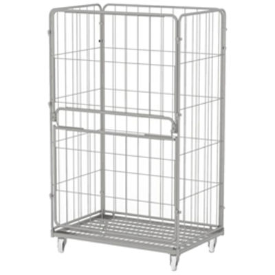 Immagine di Roll container - 4 sponde laterali - con 1 a ribalta - 120 x 80 x 198 cm - Tecnotelai [C415]