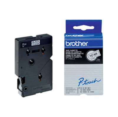 Immagine di Brother - Nastro -  Trasparente/Nero - TC101 - 12mm x 7,7mt [TC101]