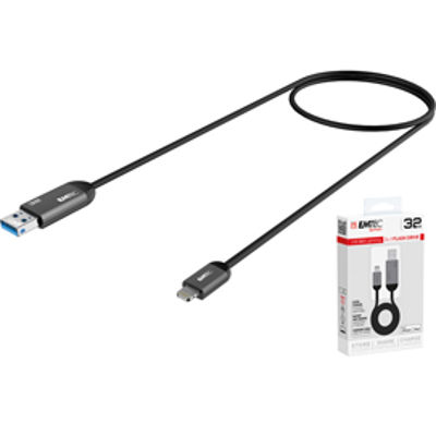 Immagine di Emtec - Usb 3.1 Duo Lightning Charge - Nero - ECMMD32GT753A - 32GB [ECMMD32GT753A]