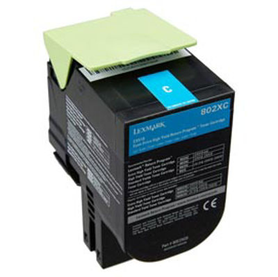 Immagine di Lexmark - Toner - Ciano - 80C2XC0 - return program - 4.000 pag [80C2XC0]