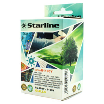 Immagine di Starline - Cartuccia ink - per Brother - Giallo - LC980YE - 16ml [JNBR980Y]