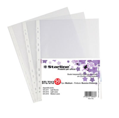 Immagine di Confezione 50 Buste con fori 22X30 cm BUCCIA Medium Starline [662212stl]